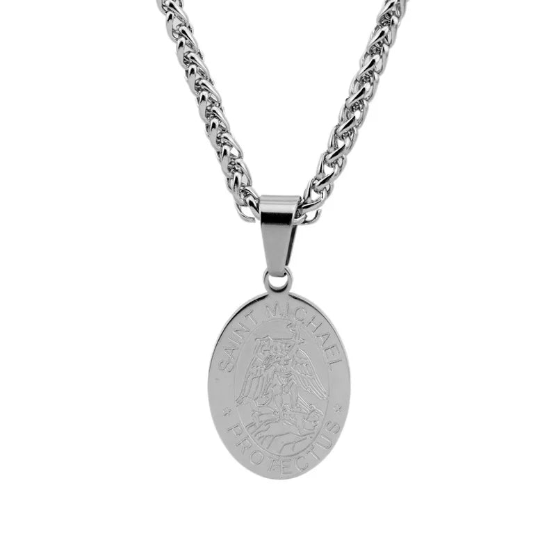 Saint Michael Pendant Necklace