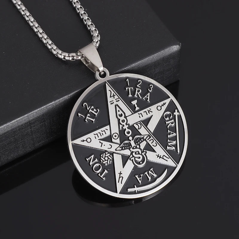 Witchcraft Pentagram Stainless Steel Necklace