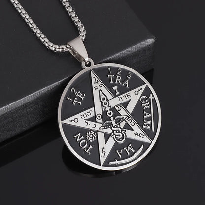 Witchcraft Pentagram Stainless Steel Necklace