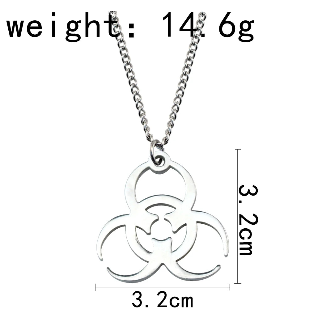 Biochemical Crisis Symbol Pendant Necklace