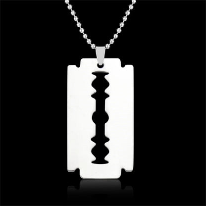 Stainless Steel Razor Pendant