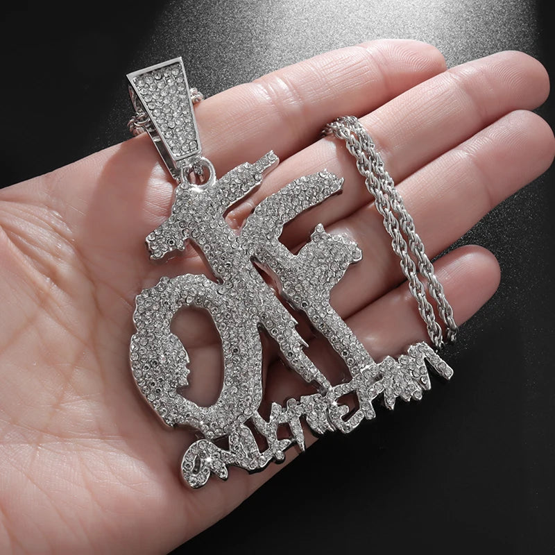 Ice Crystal Letter Pendant