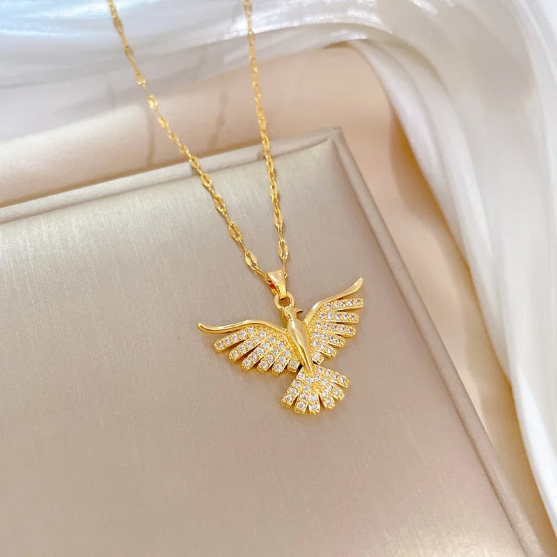 Phoenix Eagle Pendant Necklace