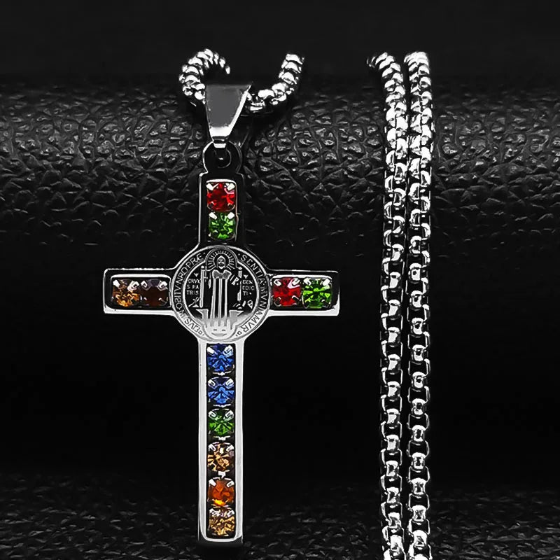 Sacred Cross Pendant Necklace
