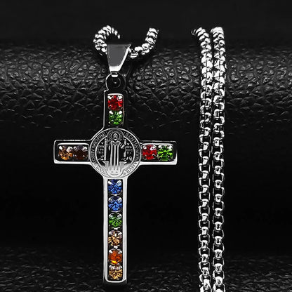 Sacred Cross Pendant Necklace