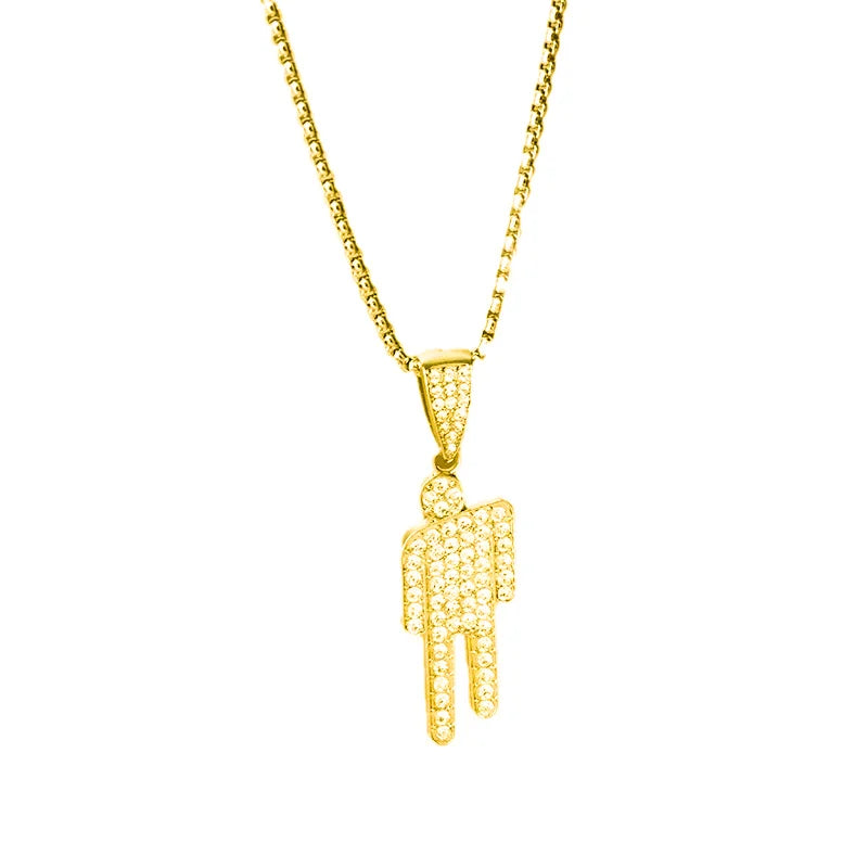 Creative Tilted Head Necklace