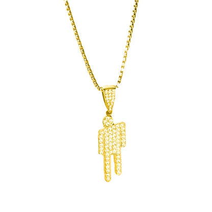 Creative Tilted Head Necklace