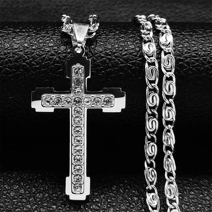 Sacred Cross Pendant Necklace