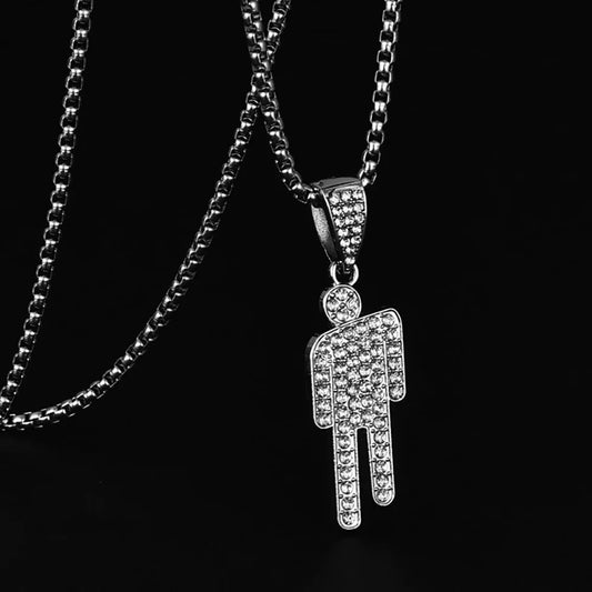 Creative Tilted Head Necklace