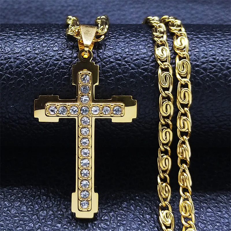 Sacred Cross Pendant Necklace