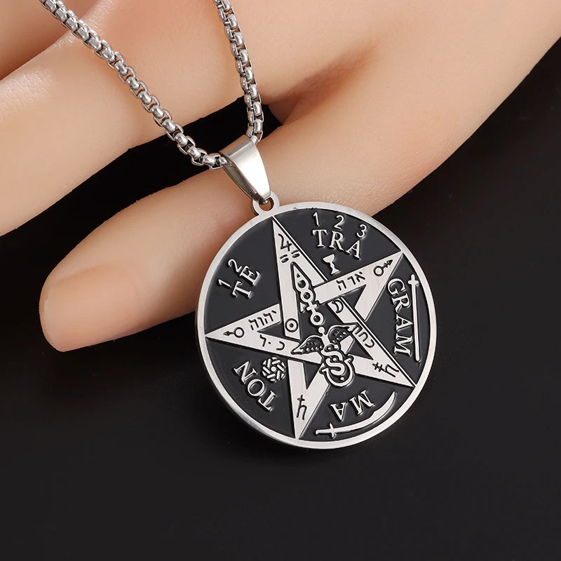 Witchcraft Pentagram Stainless Steel Necklace