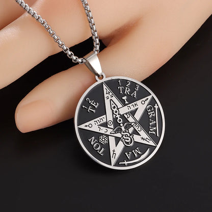 Witchcraft Pentagram Stainless Steel Necklace