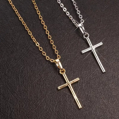 Silver Christian Cross Necklace