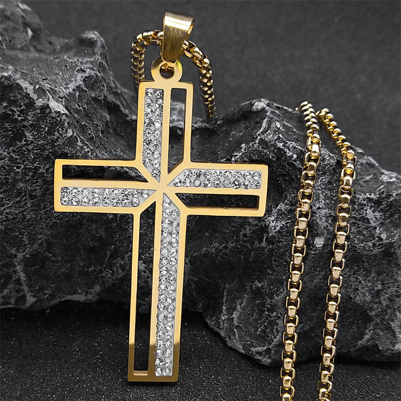 Sacred Cross Pendant Necklace