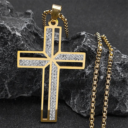 Sacred Cross Pendant Necklace