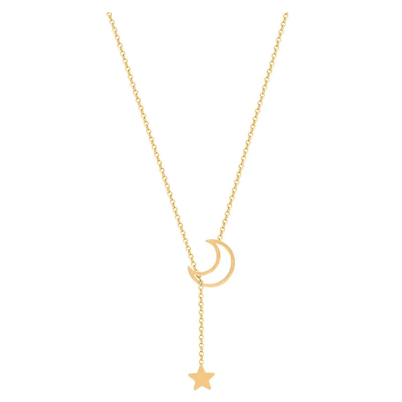 Moon Star Pendant Necklace