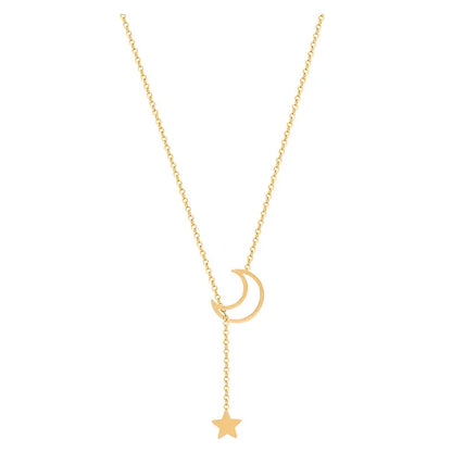 Moon Star Pendant Necklace