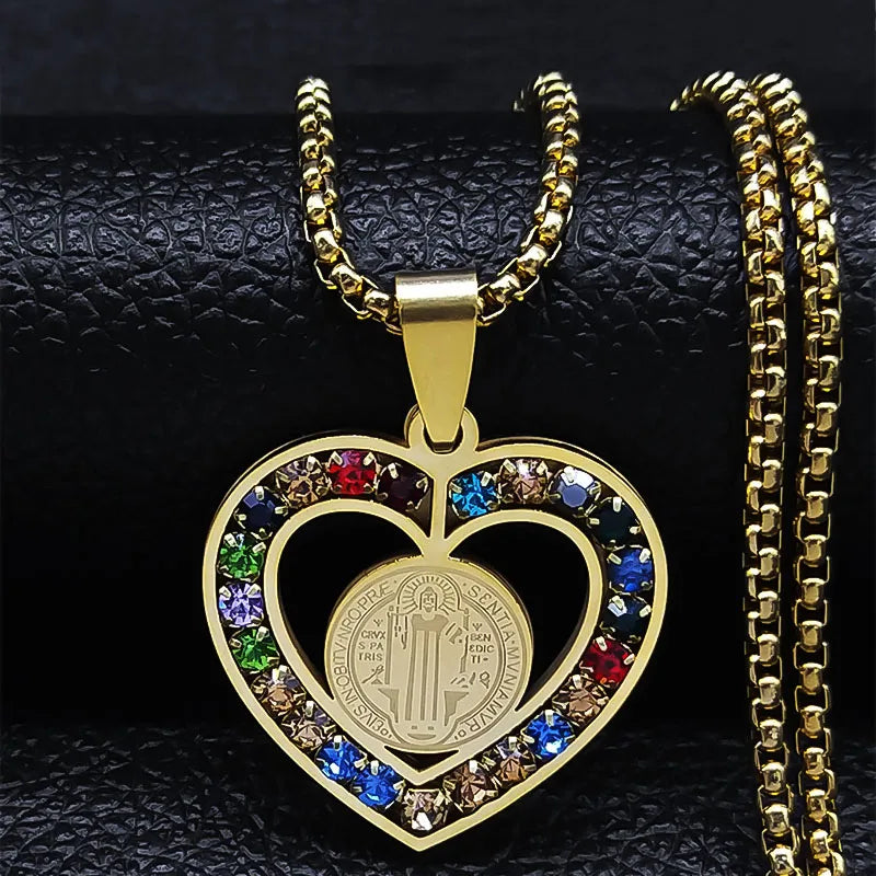 Sacred Cross Pendant Necklace
