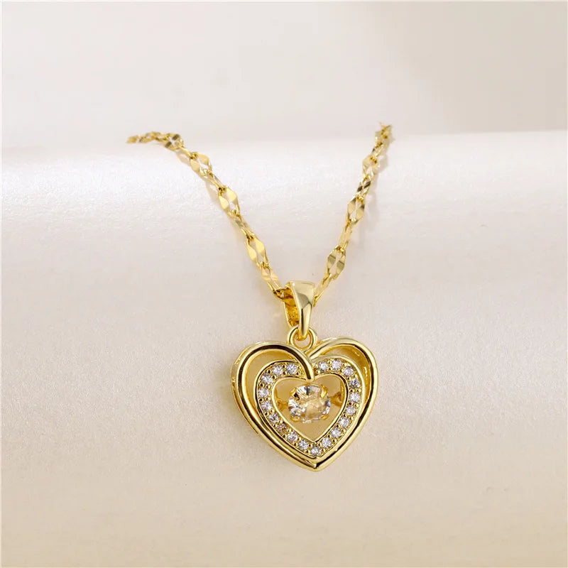 Beating Heart Pendant Necklace