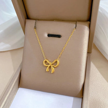 Korean  Bowknot Necklace