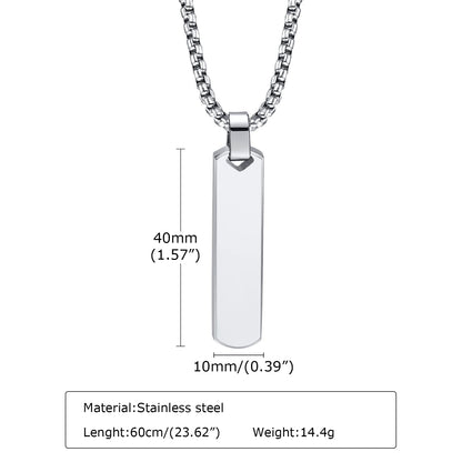 Vertical Bar Stacked Necklaces for Men Boys,Stainless Steel Cuban Chain Twisted Rope Chain Collar,Stylish Jewelry Sets Gifts
