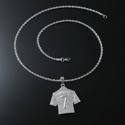CR7 Zircon Pendant Necklace