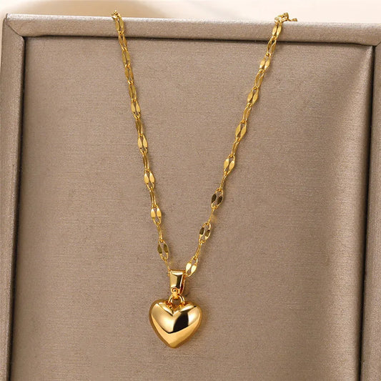 Love Heart Pendant Necklace