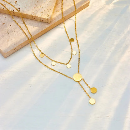 Round Roman Numeral Pendant Necklace