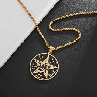 Witchcraft Pentagram Stainless Steel Necklace
