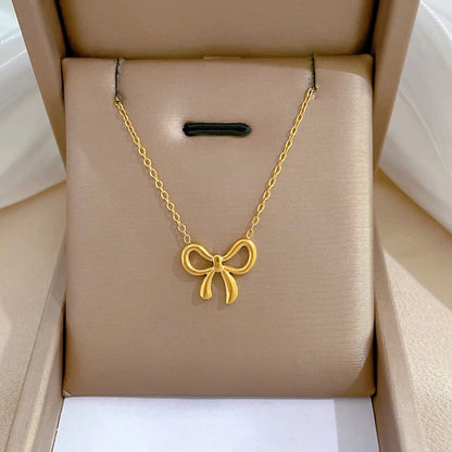Korean  Bowknot Necklace