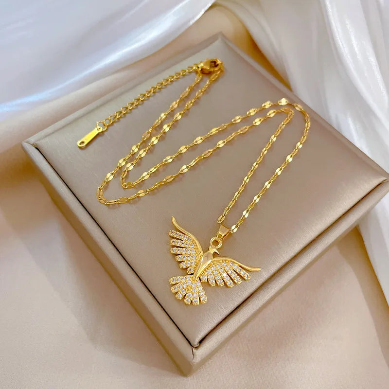 Phoenix Eagle Pendant Necklace