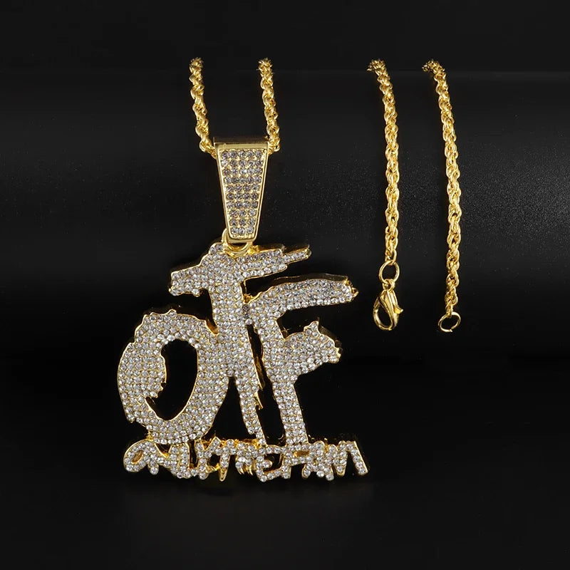 Ice Crystal Letter Pendant