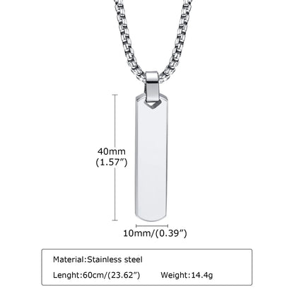 Vertical Bar Stacked Necklaces for Men Boys,Stainless Steel Cuban Chain Twisted Rope Chain Collar,Stylish Jewelry Sets Gifts