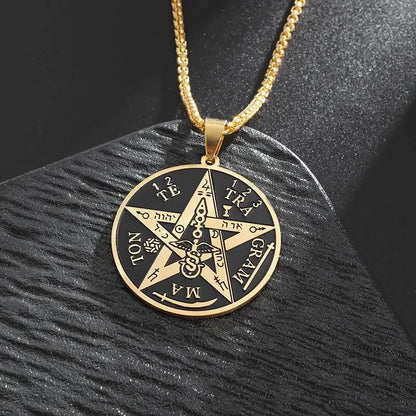 Witchcraft Pentagram Stainless Steel Necklace