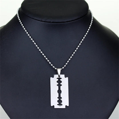 Stainless Steel Razor Pendant