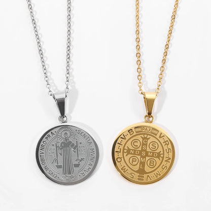 San Benito Medal Pendant Necklace
