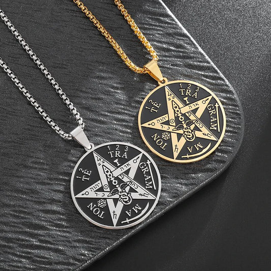 Witchcraft Pentagram Stainless Steel Necklace