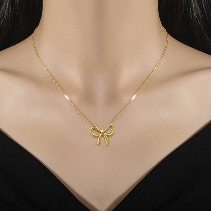 Korean  Bowknot Necklace