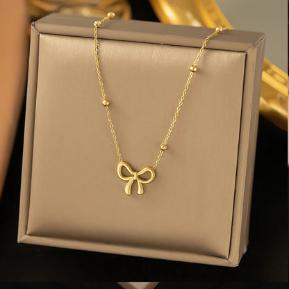 Korean  Bowknot Necklace