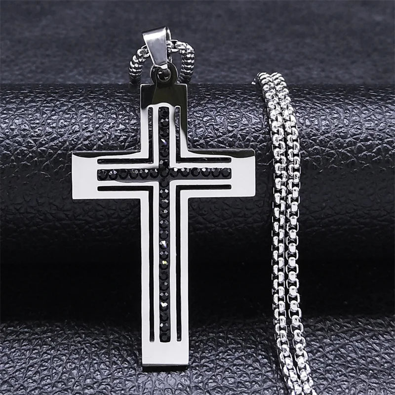 Sacred Cross Pendant Necklace