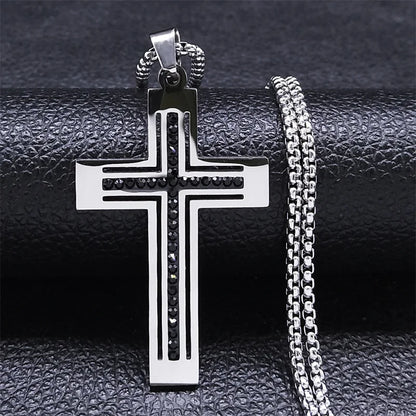 Sacred Cross Pendant Necklace