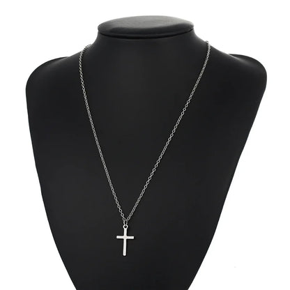 Silver Christian Cross Necklace