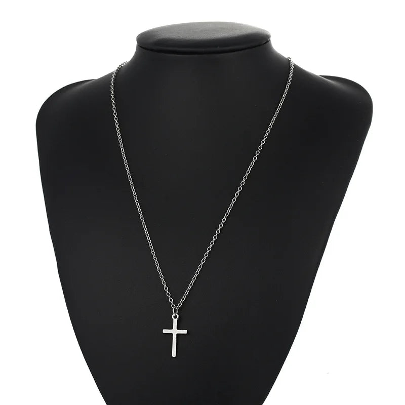Silver Christian Cross Necklace