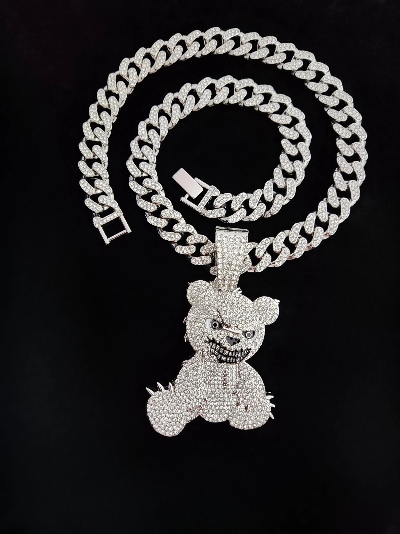 Hip Hop Bear Pendant Necklace
