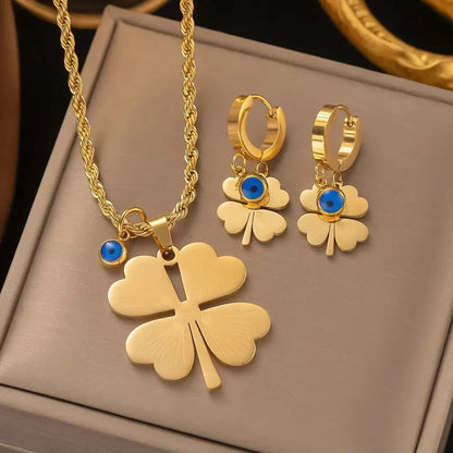 Leaves & Heart Jewelry Set