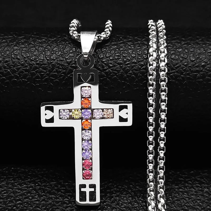 Sacred Cross Pendant Necklace