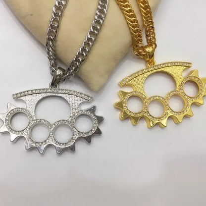 Icy Knuckle Pendant Necklace