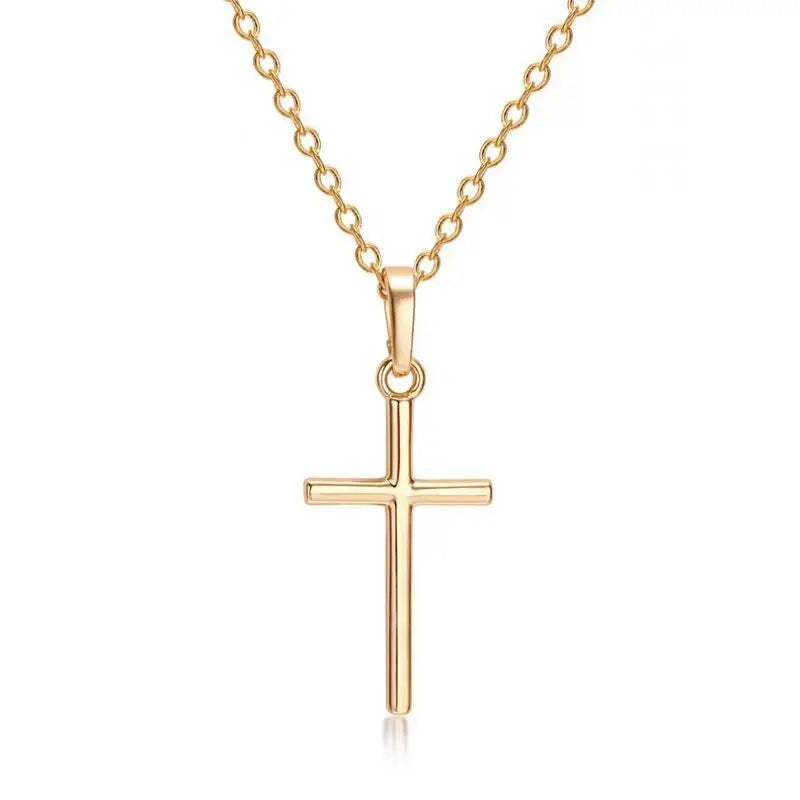 Silver Christian Cross Necklace
