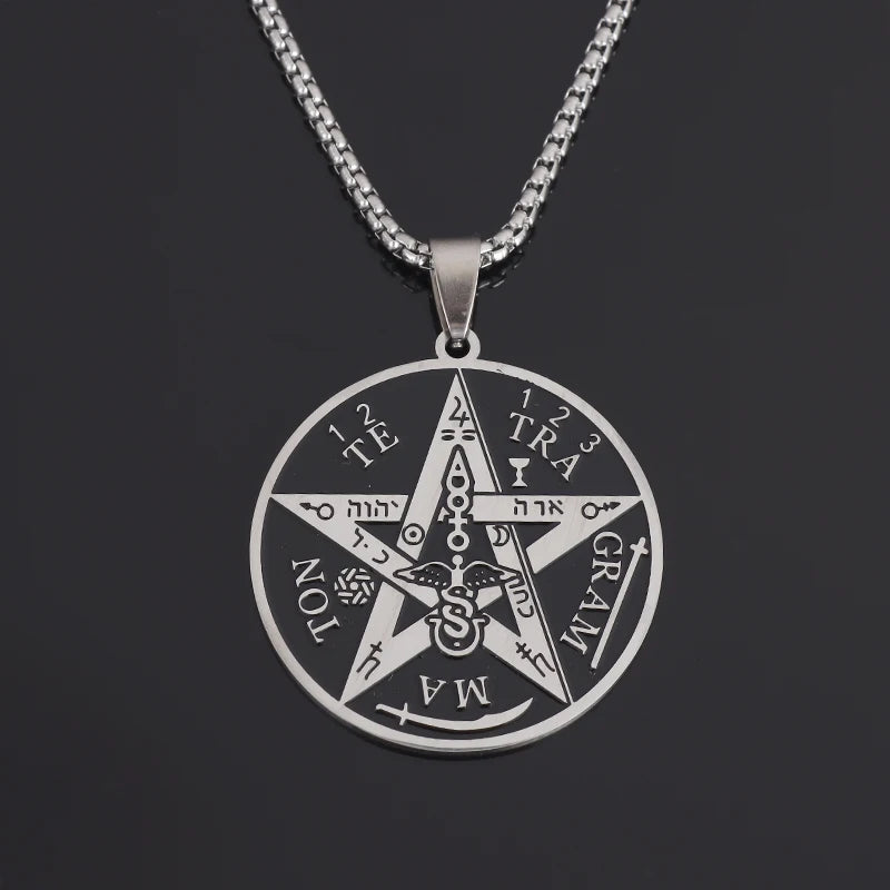Witchcraft Pentagram Stainless Steel Necklace