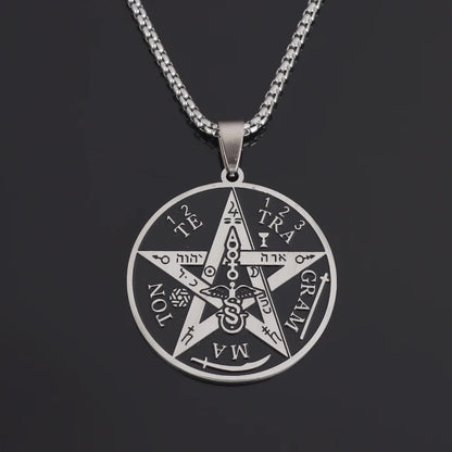 Witchcraft Pentagram Stainless Steel Necklace